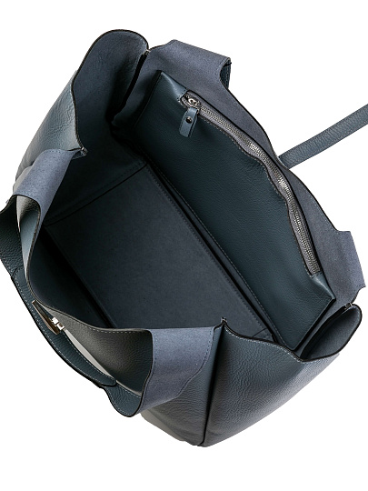 Женская сумка Dr.Koffer из натуральной кожи синяя