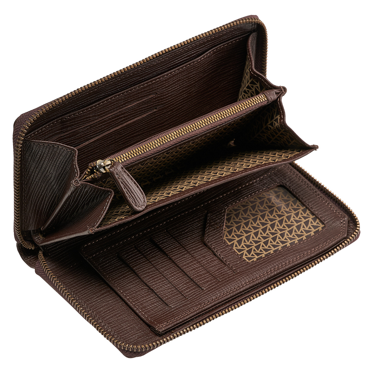 Портмоне Dr.Koffer из натуральной кожи коричневое