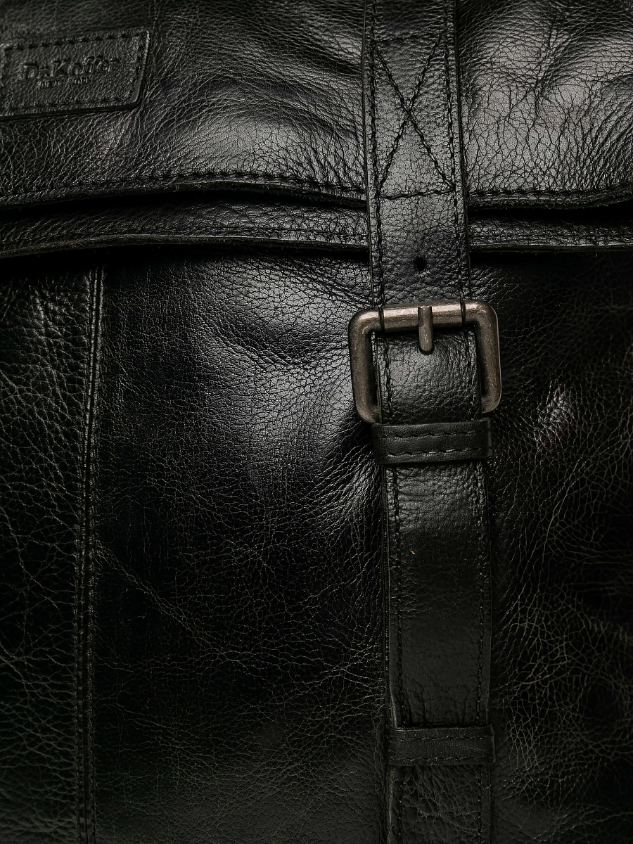 Рюкзак Dr.Koffer из натуральной кожи черный