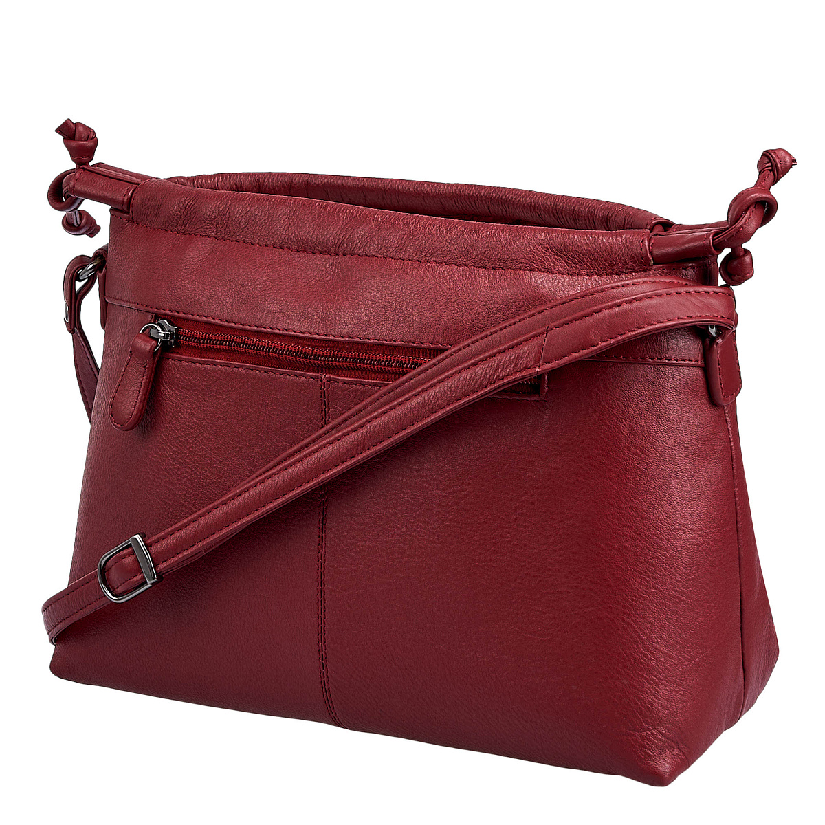 Женская сумка Dr. Koffer из натуральной кожи бордовая