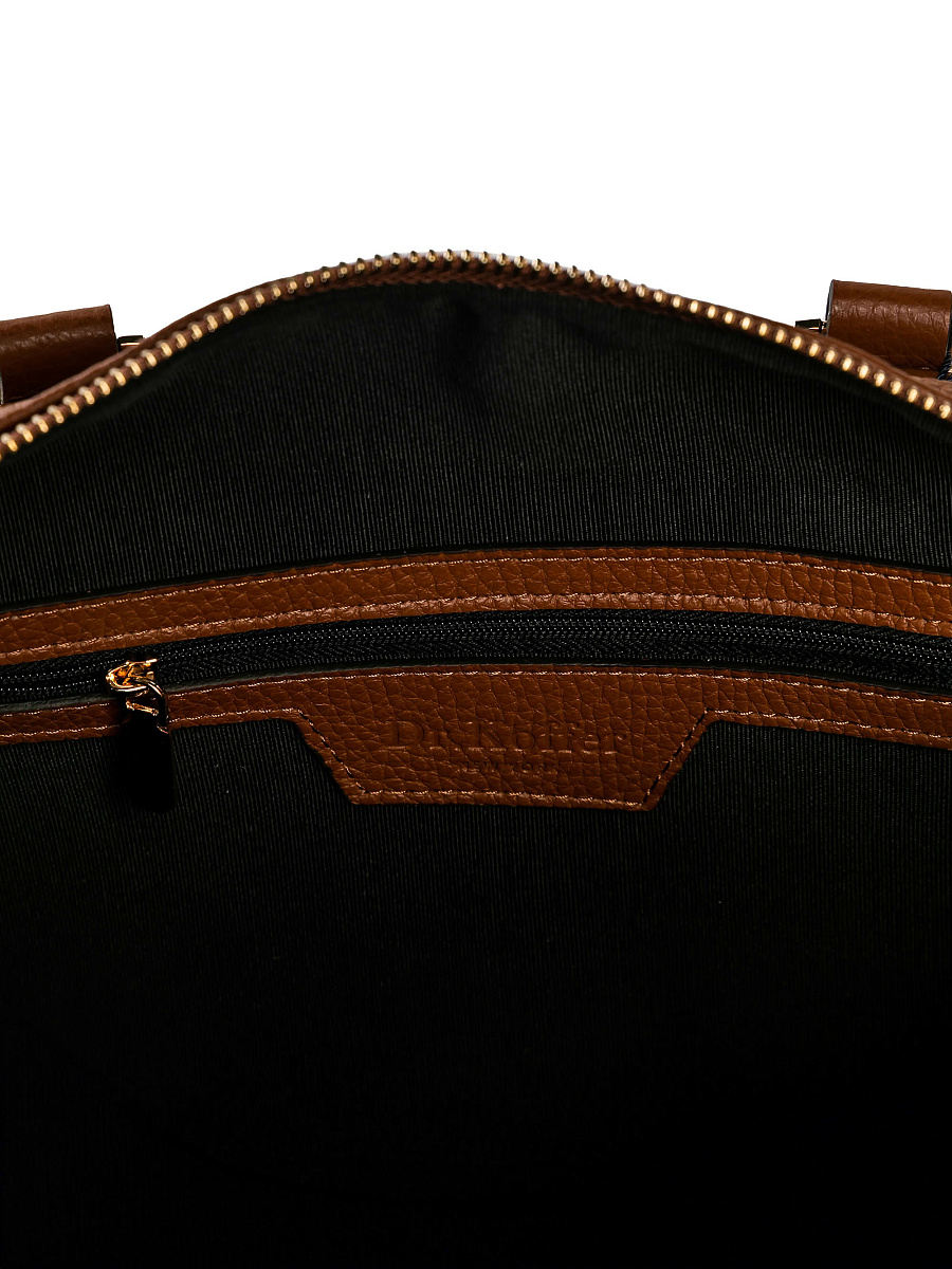 Женская сумка Dr. Koffer из натуральной кожи коричневая