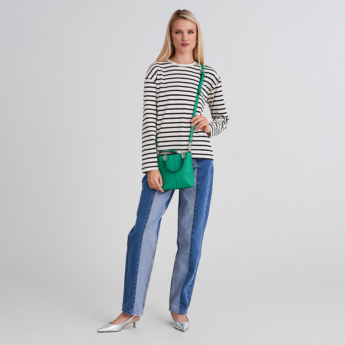 Женская сумка Dr. Koffer из натуральной кожи зеленая