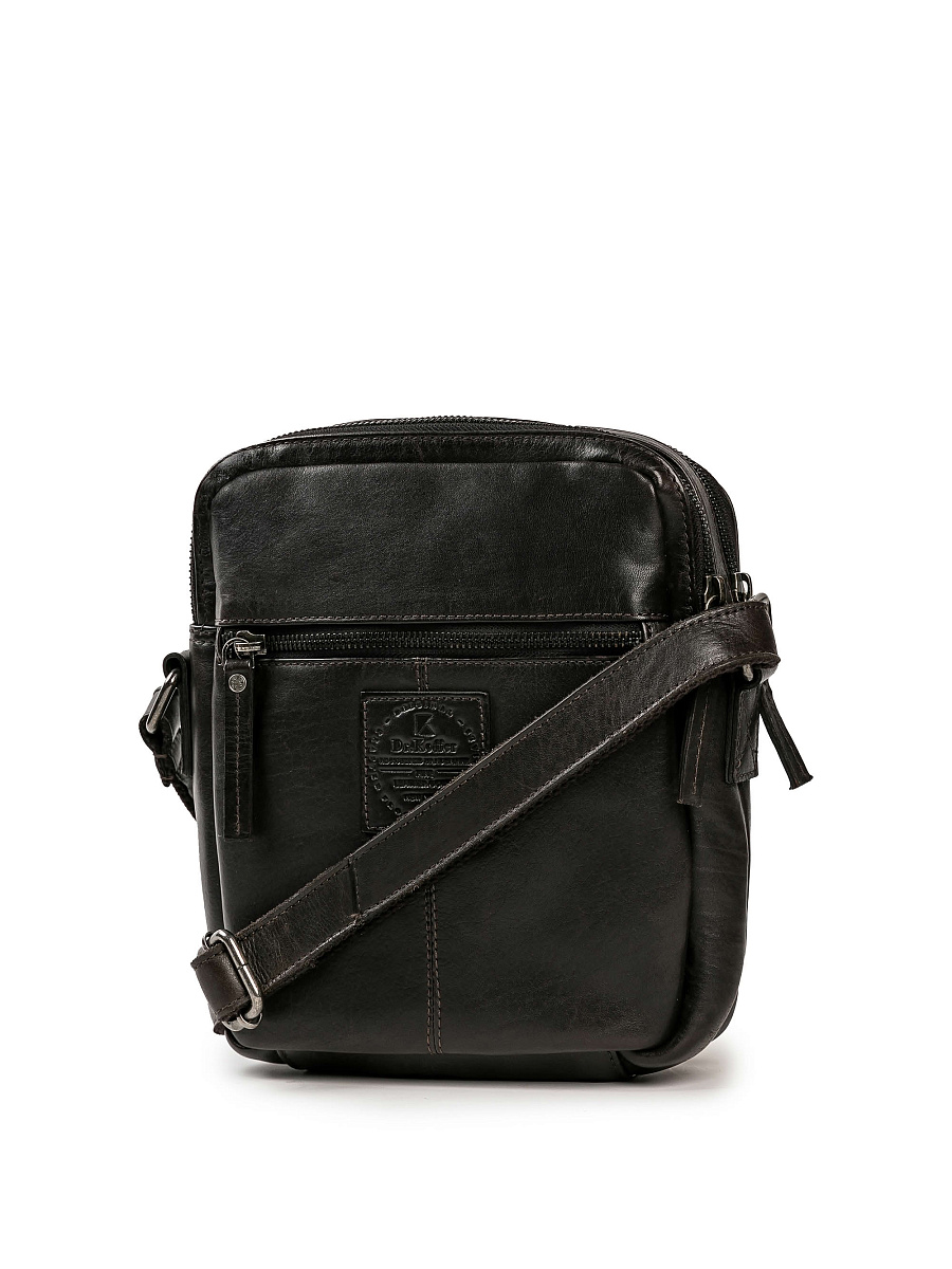 Сумка через плечо Dr.Koffer из натуральной кожи коричневая