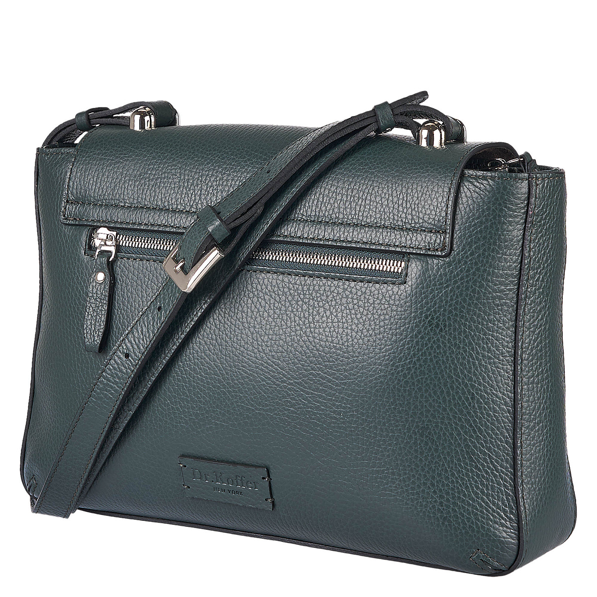 Женская сумка Dr. Koffer из натуральной кожи зеленая