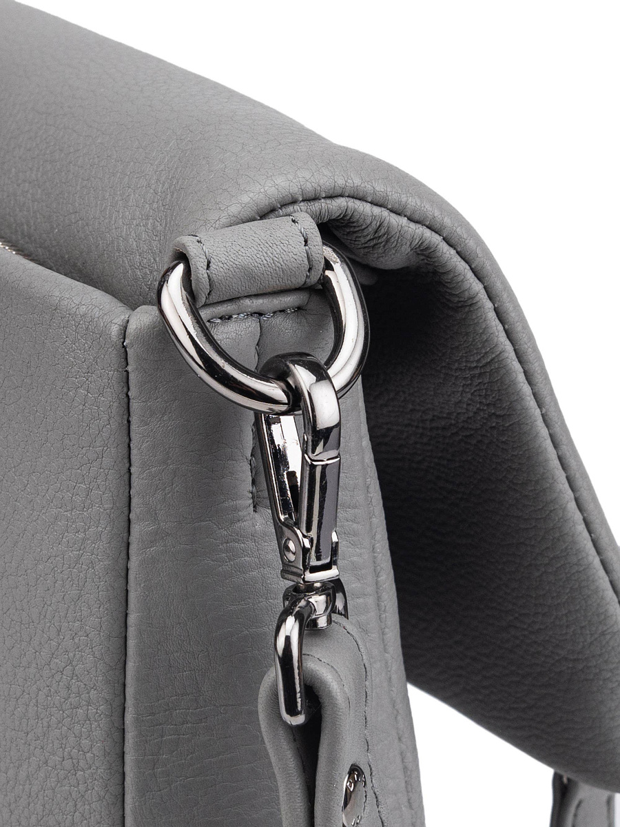 Женская сумка Dr.Koffer из натуральной кожи серая