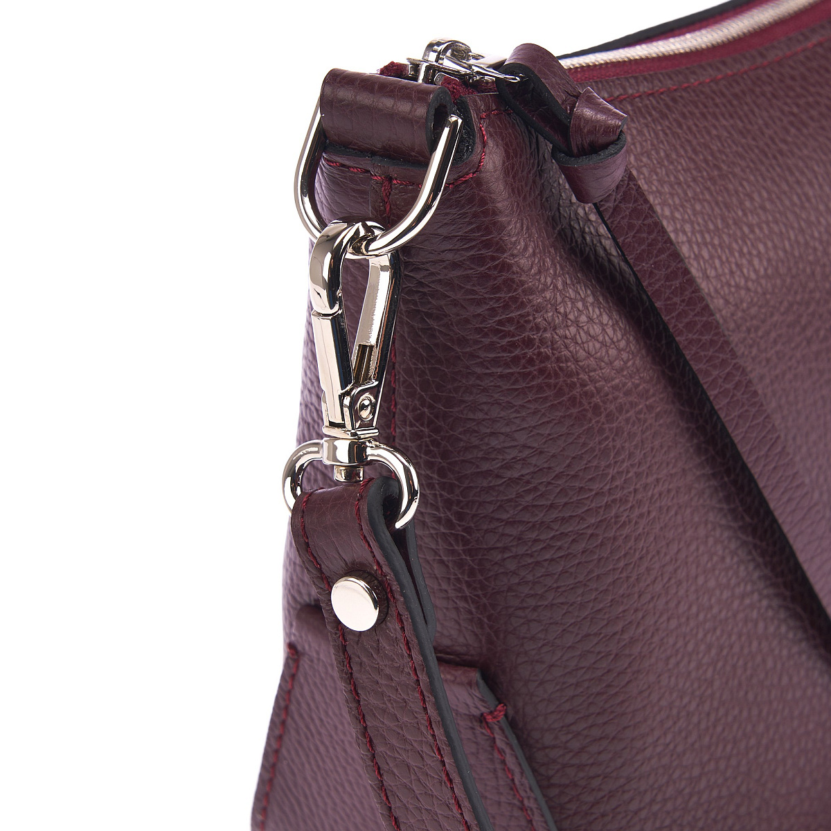 Женская сумка Dr. Koffer из натуральной кожи бордовая