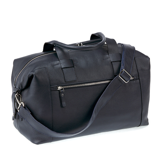 Дорожная сумка Dr.Koffer из натуральной кожи синяя