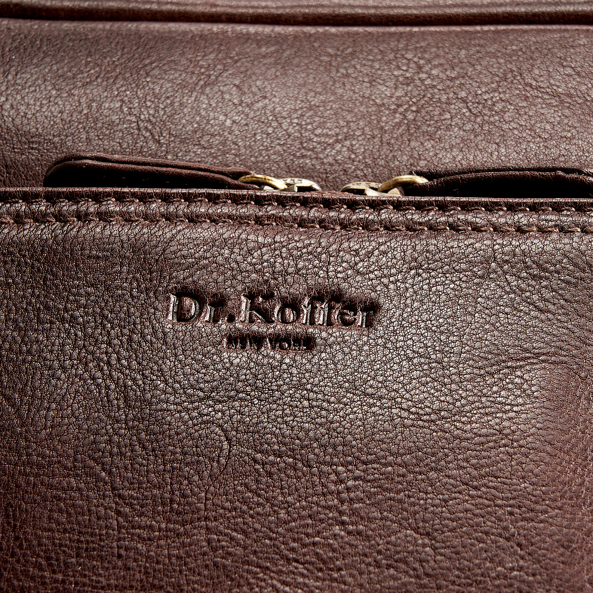 Сумка через плечо Dr.Koffer из натуральной кожи коричневая