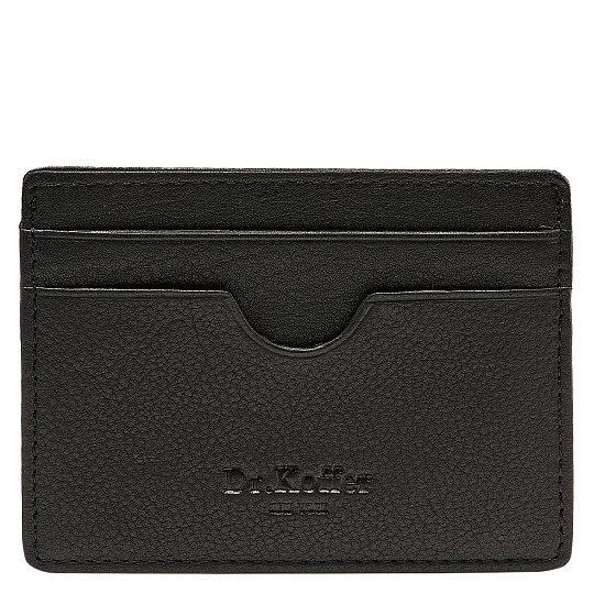 Кредитница Dr.Koffer из натуральной кожи черная