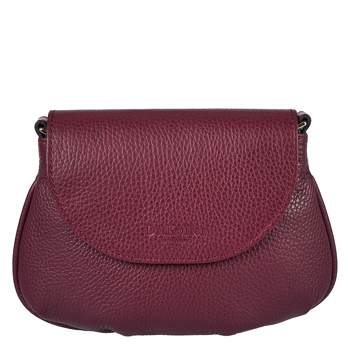 Женская сумка Dr. Koffer из натуральной кожи бордовая