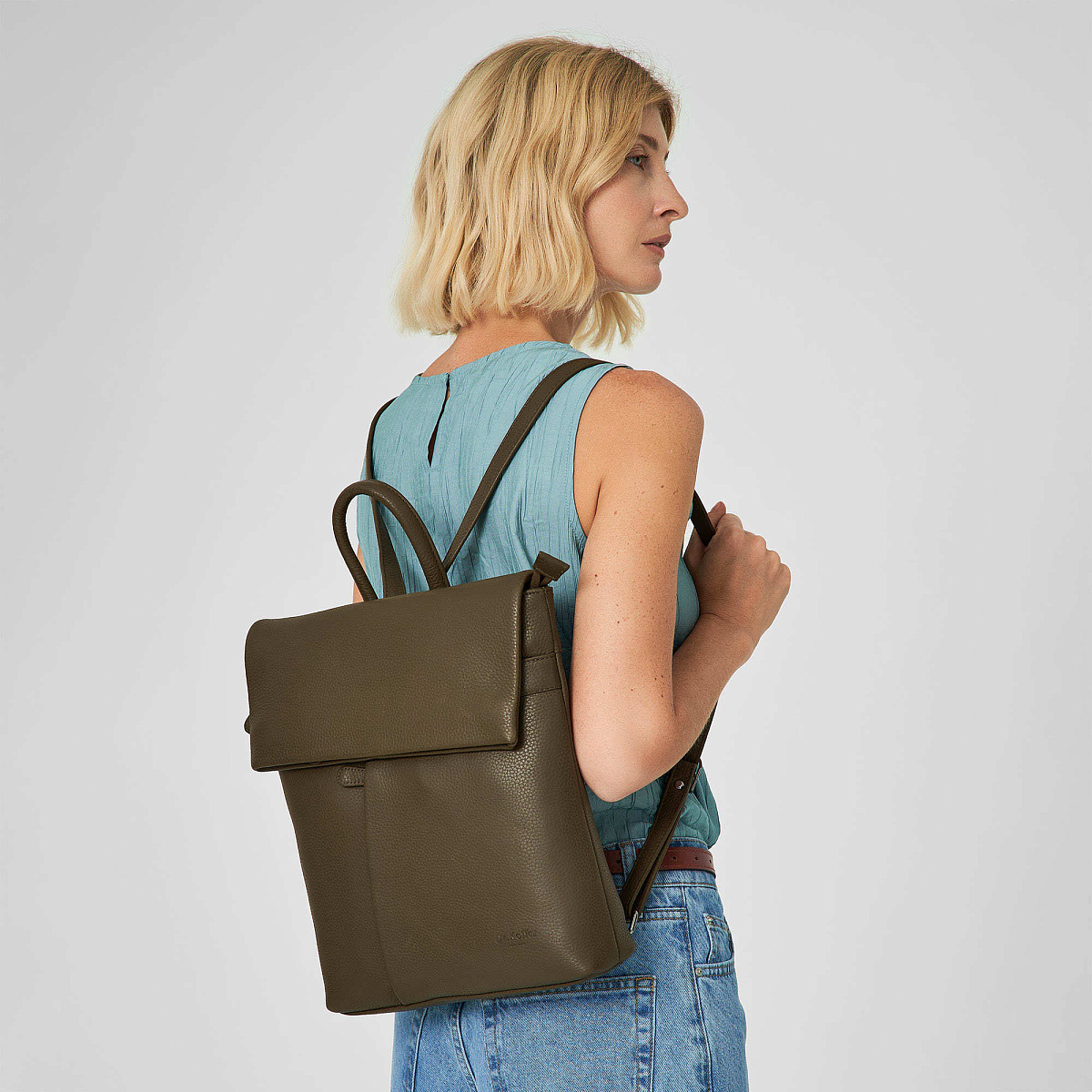 Рюкзак Dr.Koffer из натуральной кожи коричневый