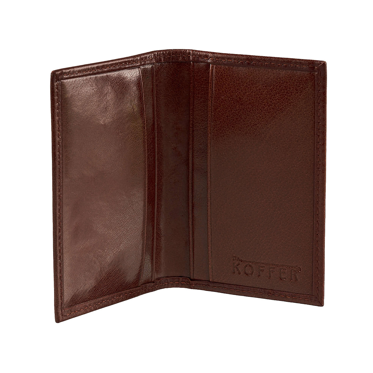 Визитница Dr.Koffer из натуральной кожи светло-коричневая