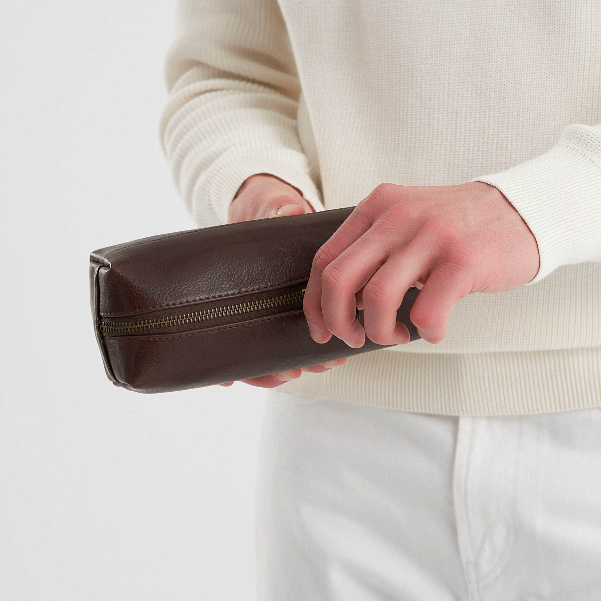 Несессер Dr.Koffer из натуральной кожи коричневый