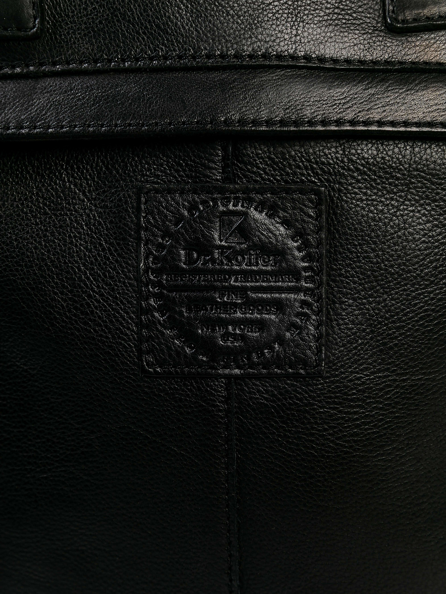 Рюкзак Dr.Koffer из натуральной кожи черный