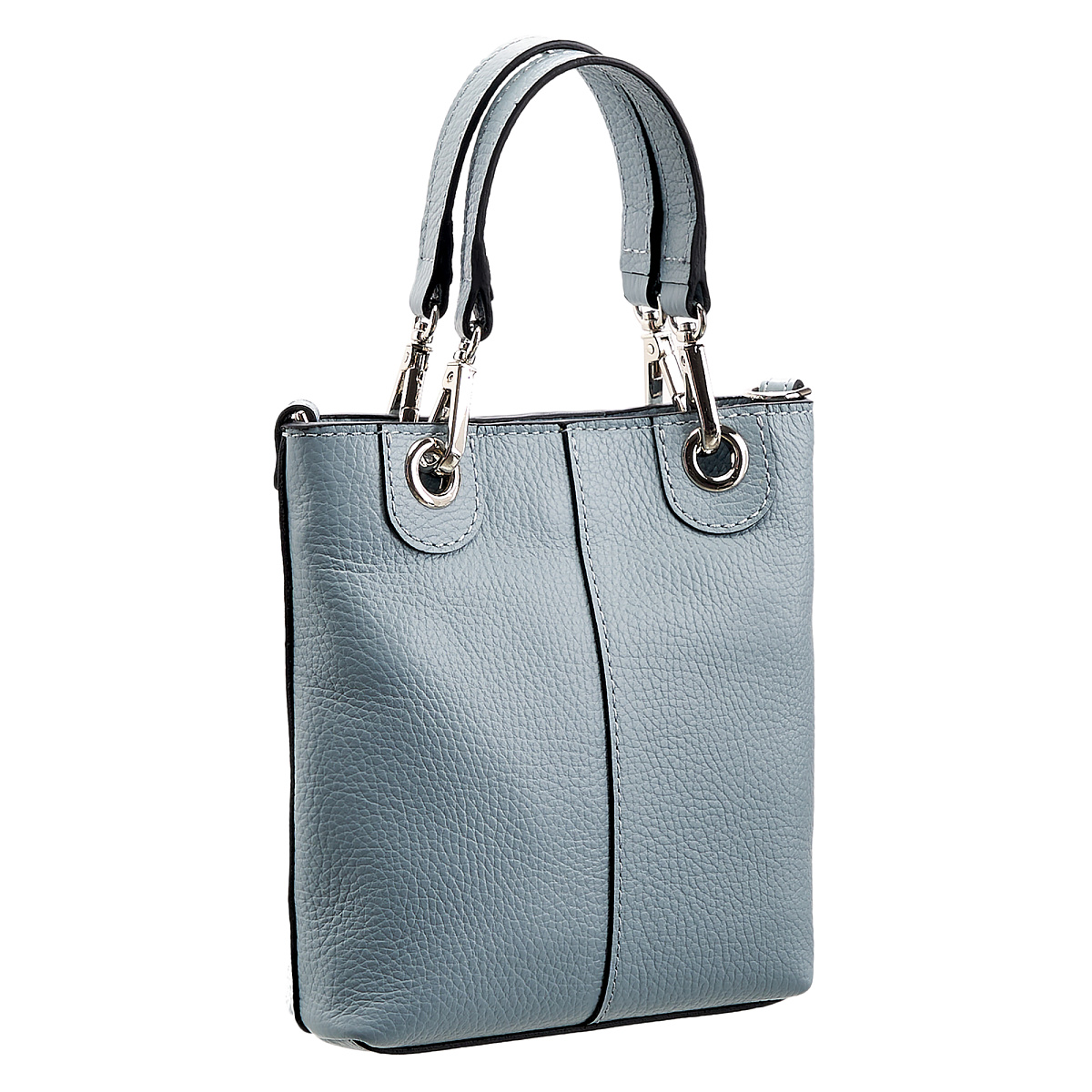 Женская сумка Dr. Koffer из натуральной кожи голубая