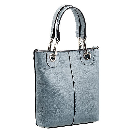 Женская сумка Dr. Koffer из натуральной кожи голубая
