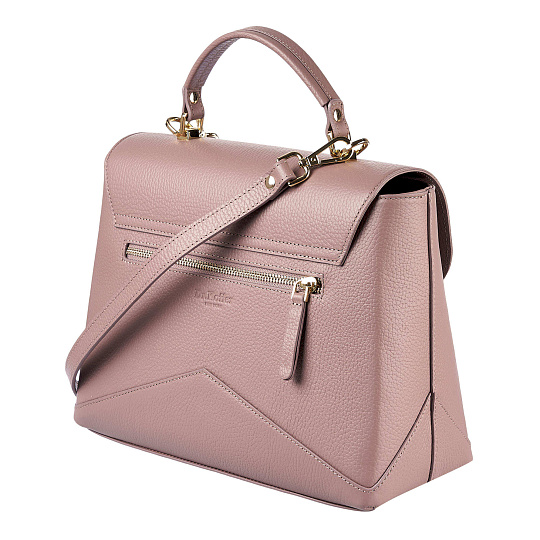 Женская сумка  Dr. Koffer из натуральной кожи розовая