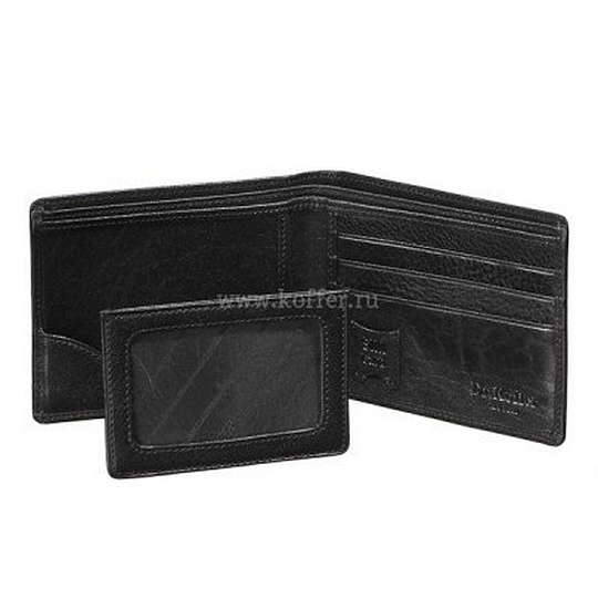 Портмоне Dr.Koffer из натуральной кожи черное