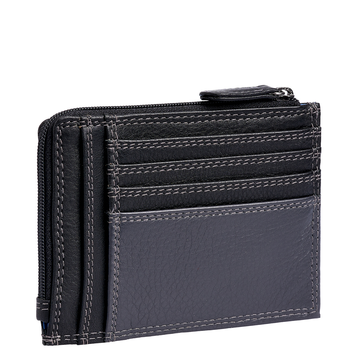 Кредитница Dr.Koffer из натуральной кожи черная