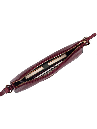 Женская сумка Dr. Koffer из натуральной кожи бордовая