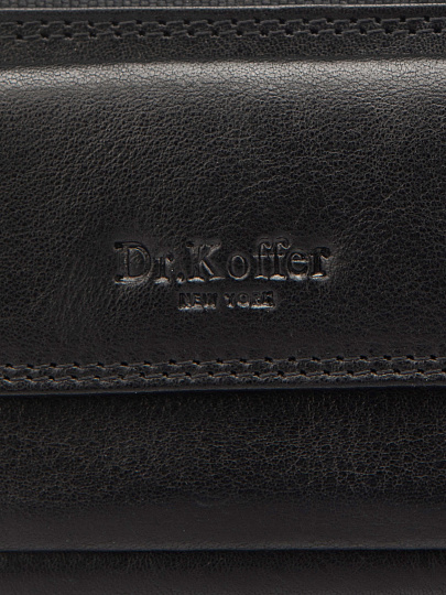 Ключница Dr.Koffer из натуральной кожи черная