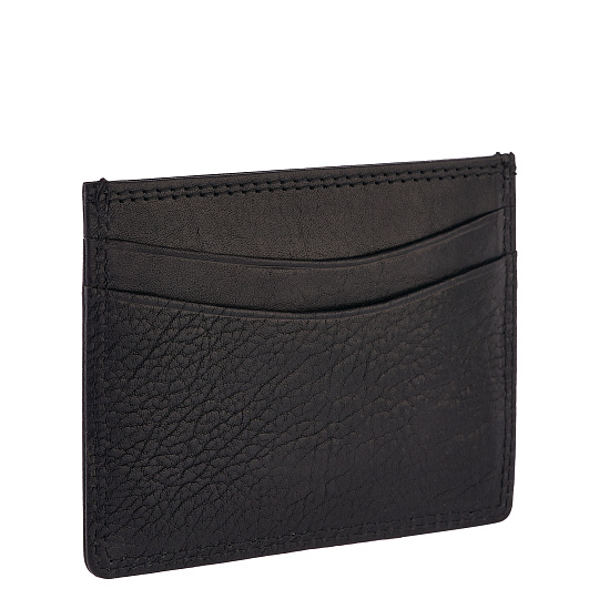 Кредитница Dr.Koffer из натуральной кожи черная