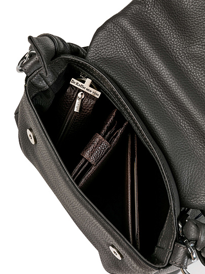 Женская сумка Dr.Koffer из натуральной кожи серая