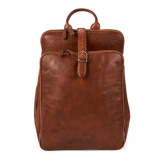 Рюкзак Dr.Koffer из натуральной кожи светло-коричневый