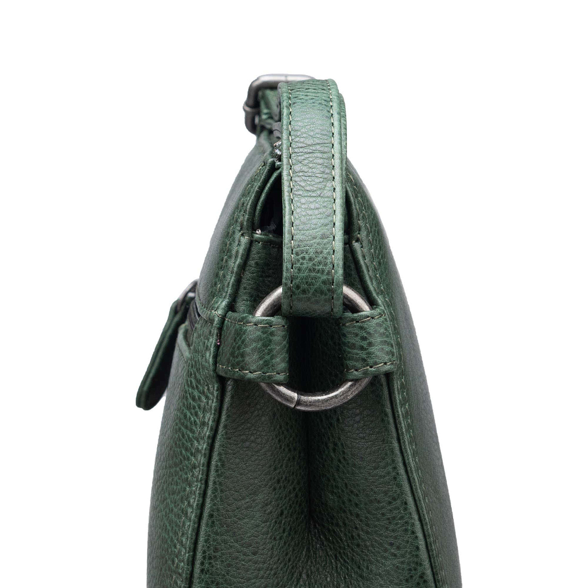 Женская сумка Dr.Koffer из натуральной кожи зеленая