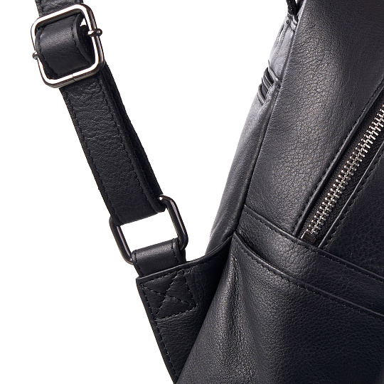 Рюкзак Dr.Koffer из натуральной кожи черный