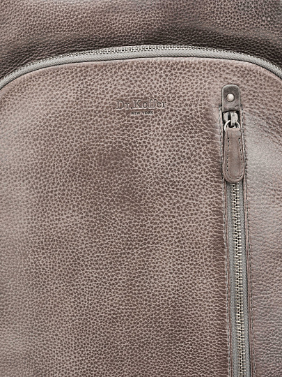 Рюкзак Dr. Koffer из натуральной кожи серый