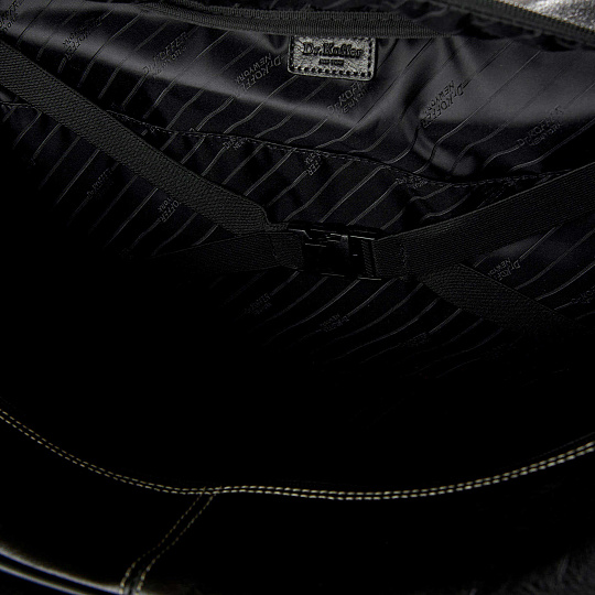 Сумка дорожная Dr.Koffer из натуральной кожи черная