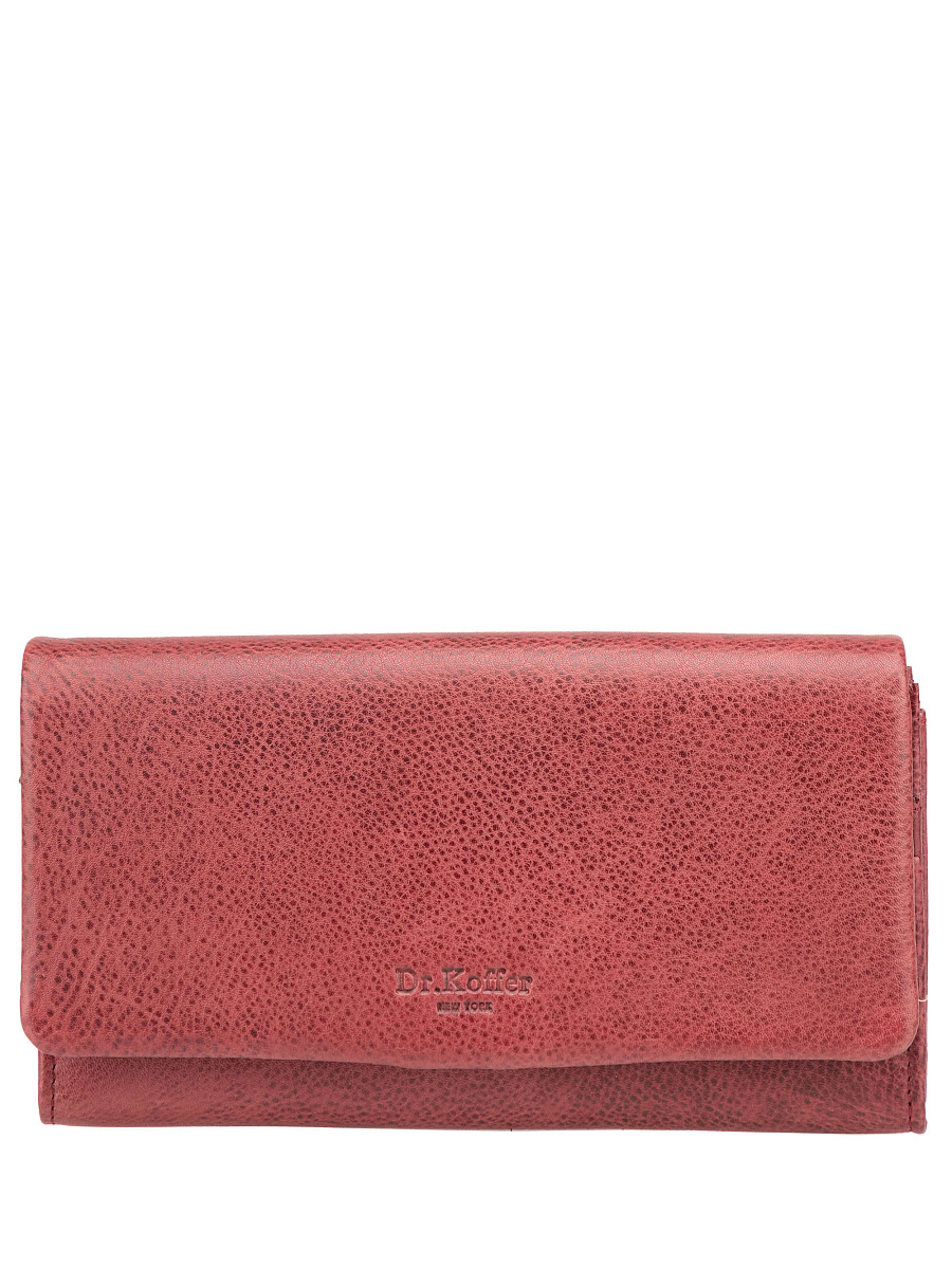 Кошелек Dr.Koffer из натуральной кожи бордовый