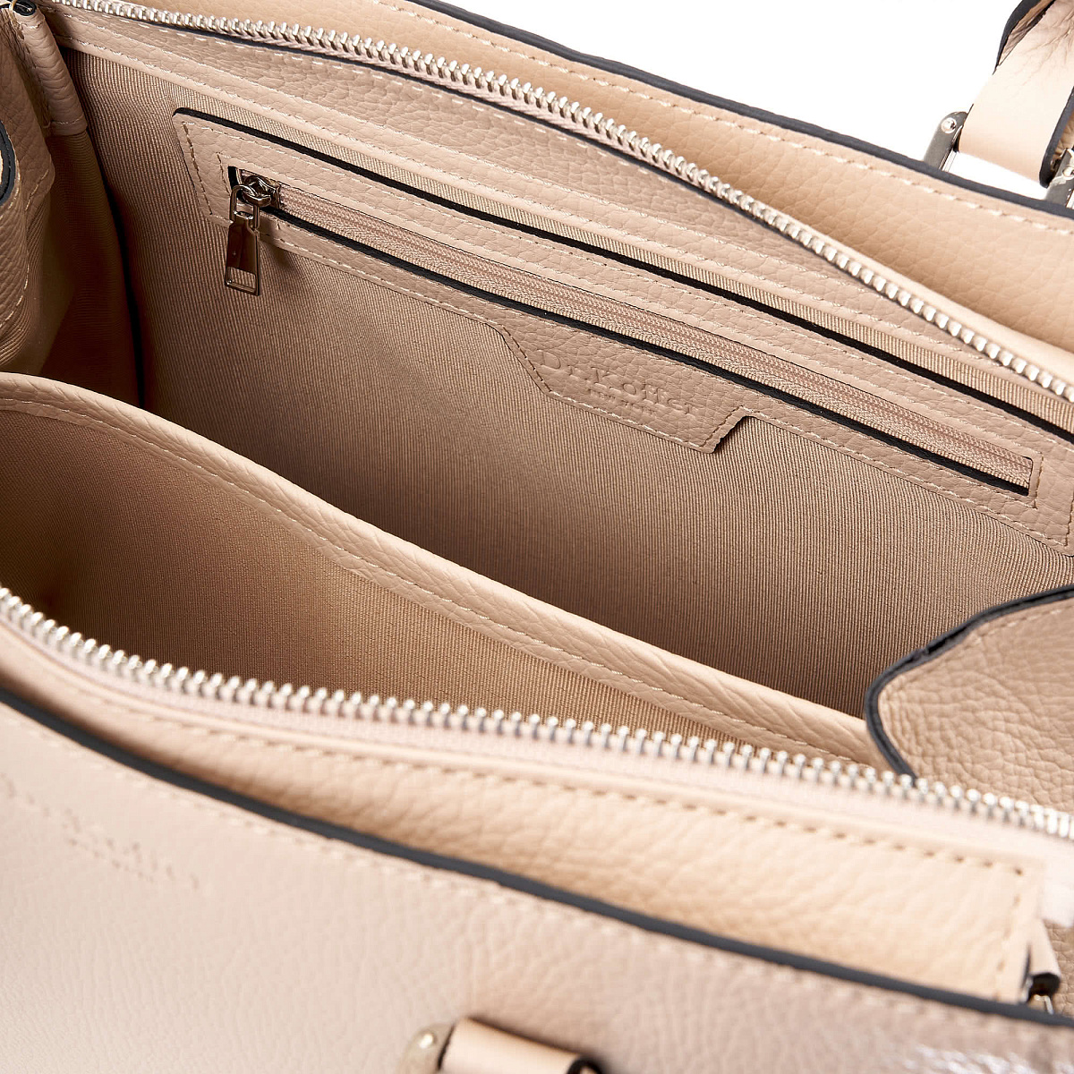 Женская сумка Dr. Koffer из натуральной кожи бежевая