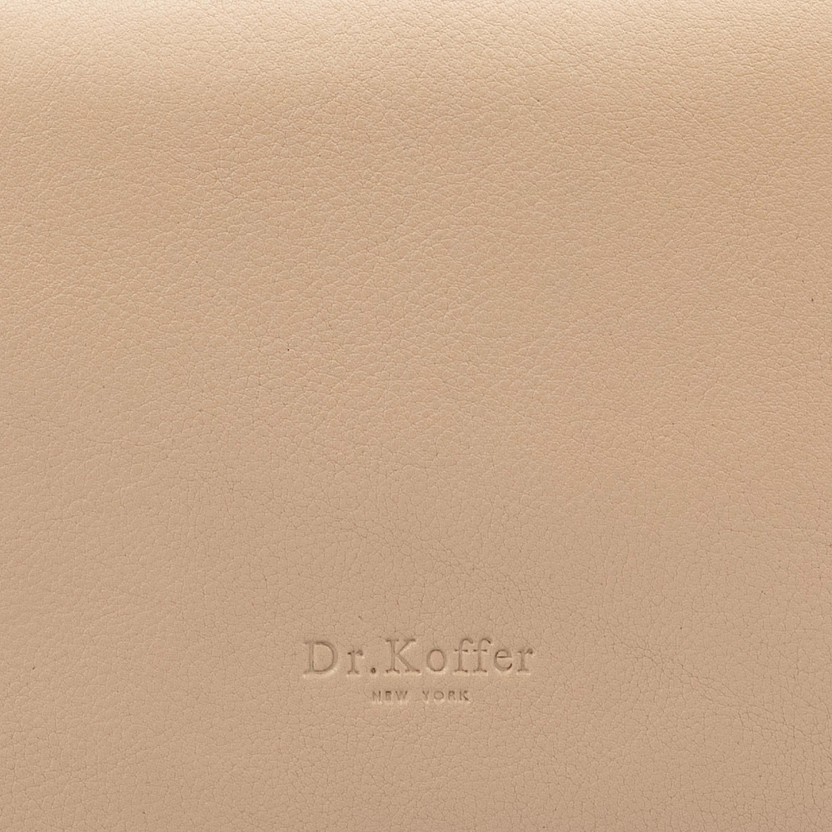 Сумка через плечо Dr.Koffer из натуральной кожи бежевая