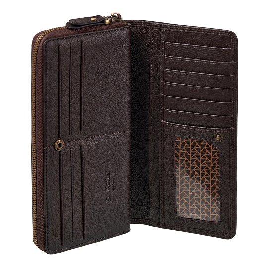 Портмоне Dr.Koffer из натуральной кожи коричневое