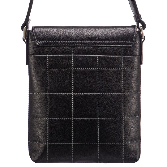 Сумка через плечо Dr.Koffer из натуральной кожи черная