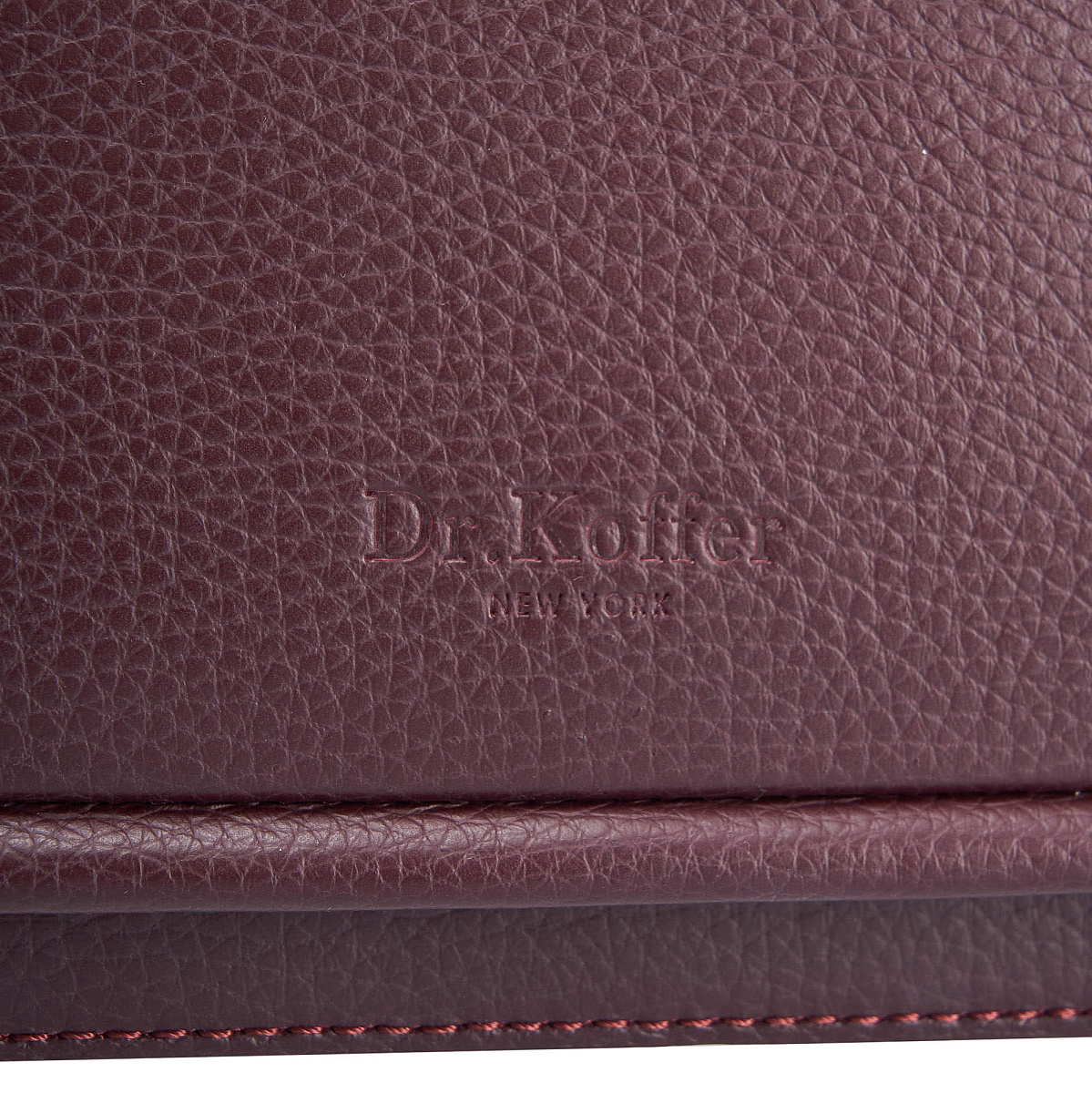 Женская сумка Dr. Koffer из натуральной кожи бордовая