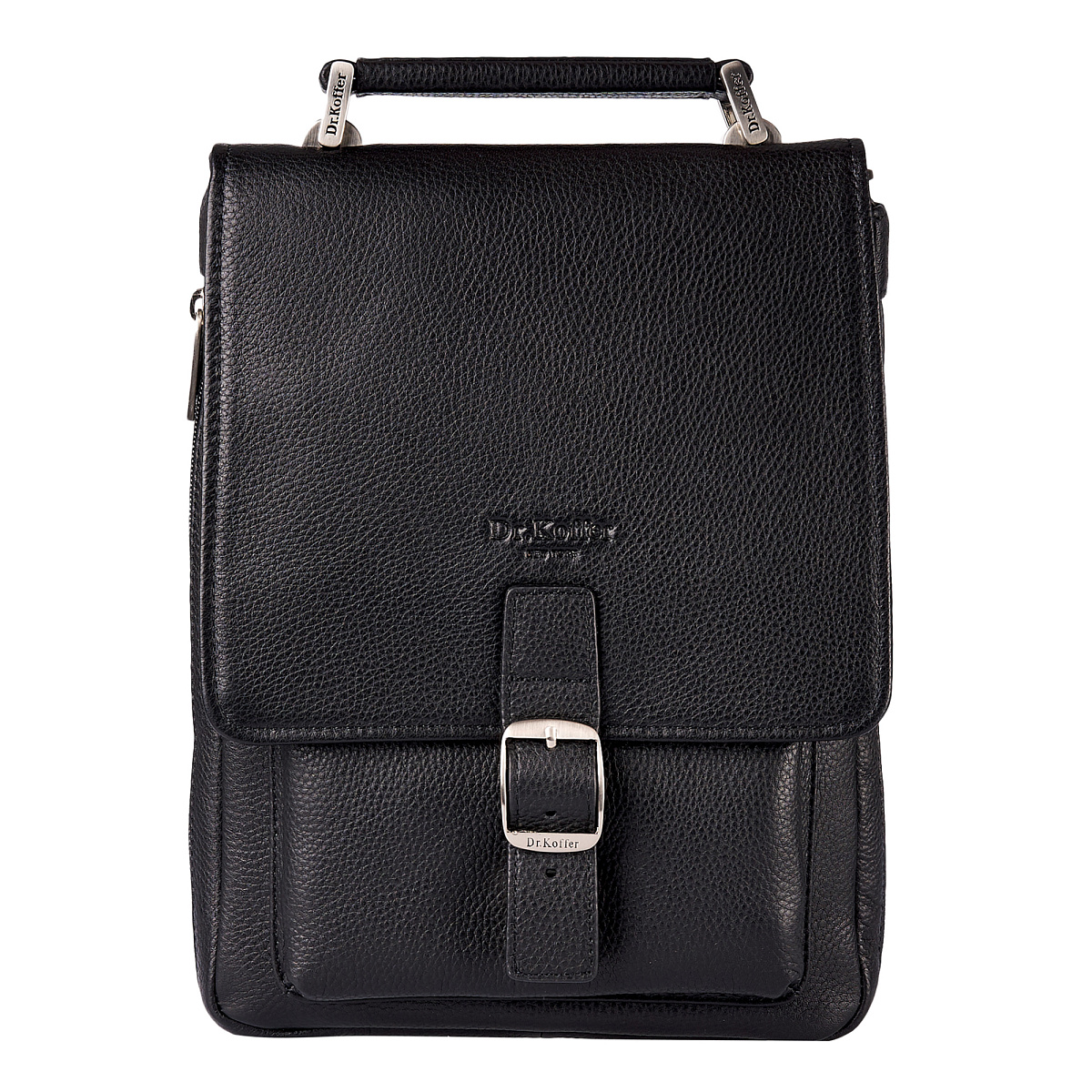 Сумка планшет Dr.Koffer из натуральной кожи черный