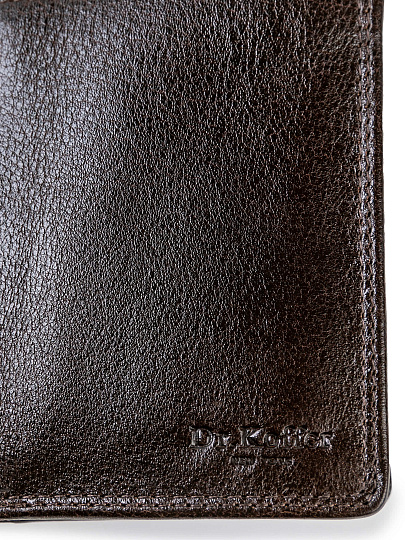 Портмоне Dr.Koffer из натуральной кожи коричневое
