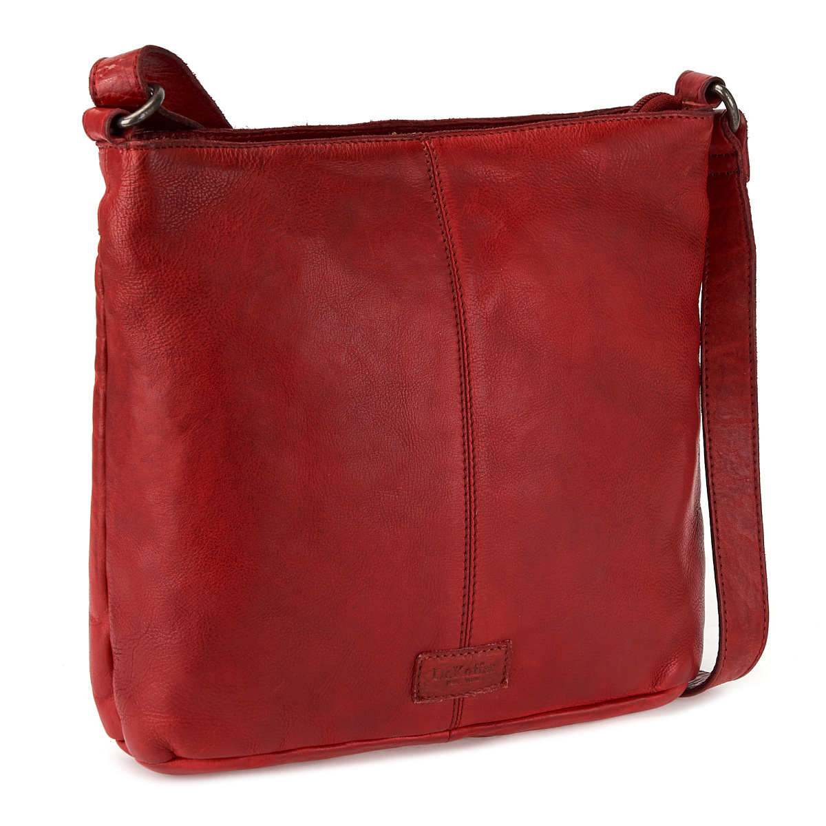 Сумка через плечо Dr.Koffer из натуральной кожи красная
