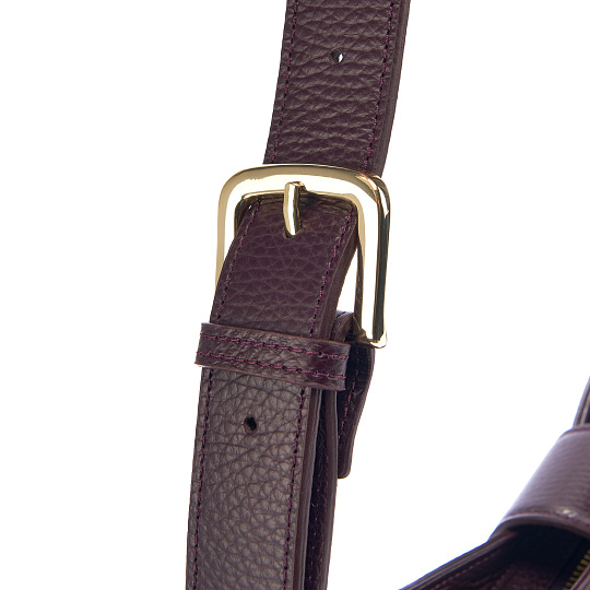 Женская сумка  Dr. Koffer из натуральной кожи фиолетовая