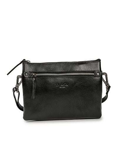 Сумка через плечо Dr.Koffer из натуральной кожи черная