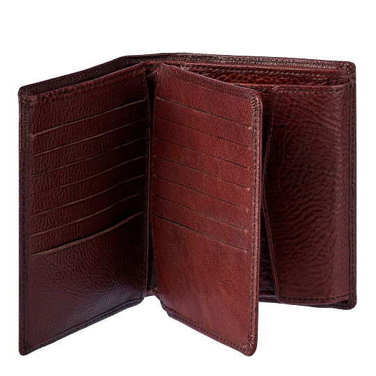 Портмоне Dr.Koffer из натуральной кожи коричневый