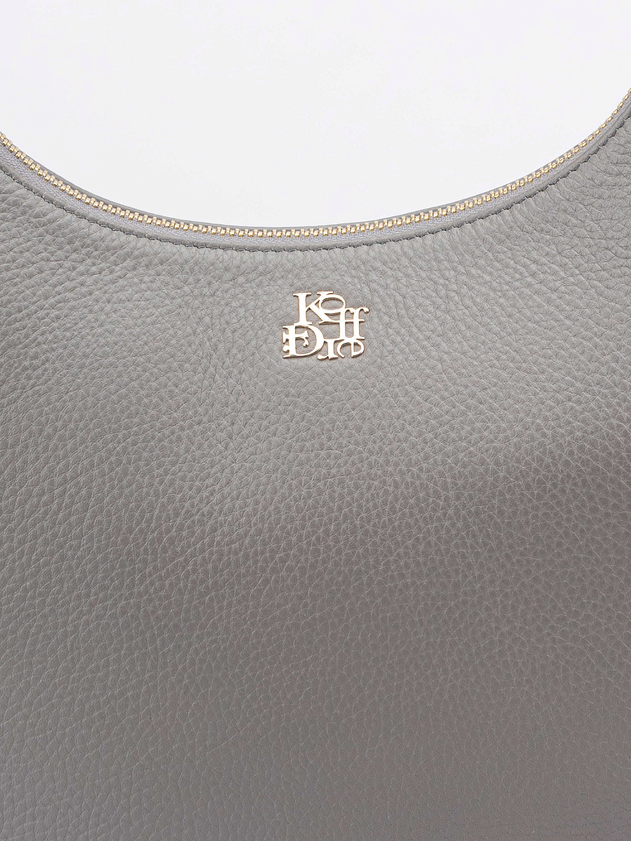 Женская сумка Dr. Koffer из натуральной кожи серая