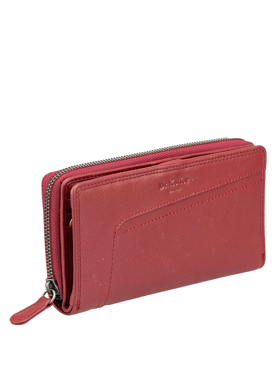 Кошелек Dr.Koffer из натуральной кожи бордовый