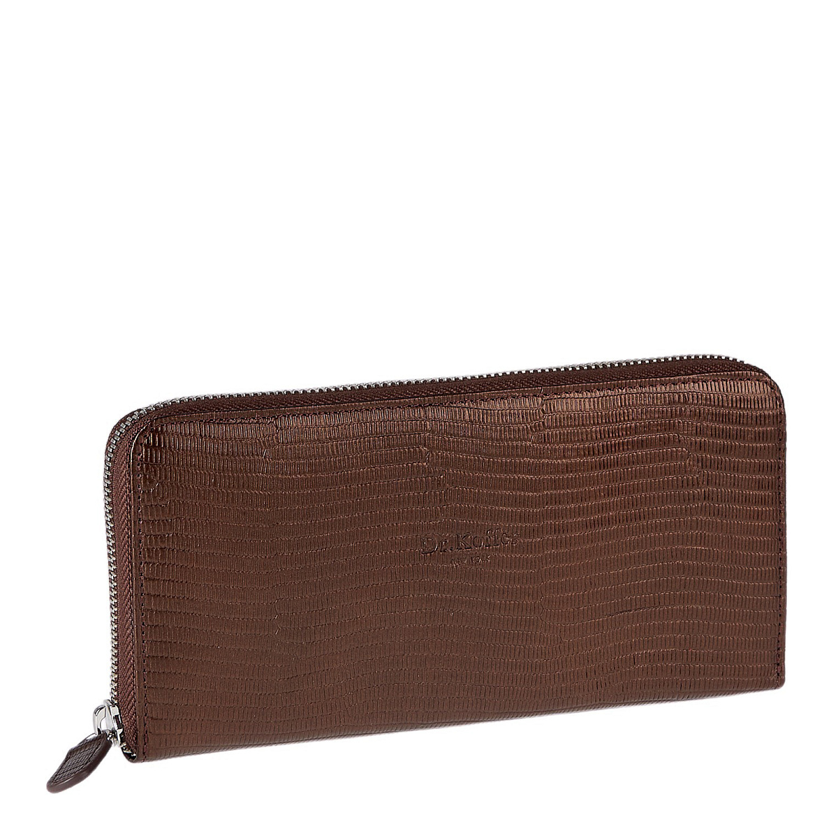 Портмоне Dr.Koffer из натуральной кожи коричневое