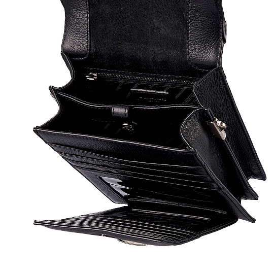 Сумка через плечо Dr.Koffer из натуральной кожи черная