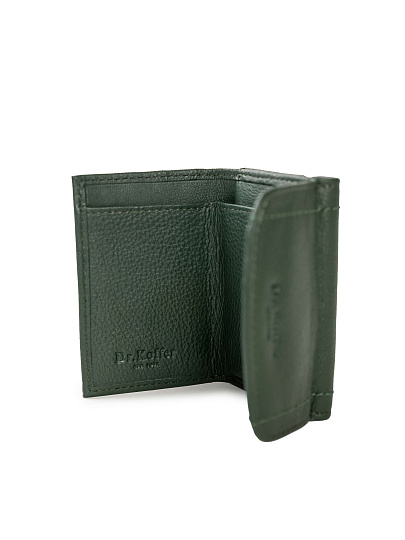Портмоне Dr.Koffer из натуральной кожи зеленое