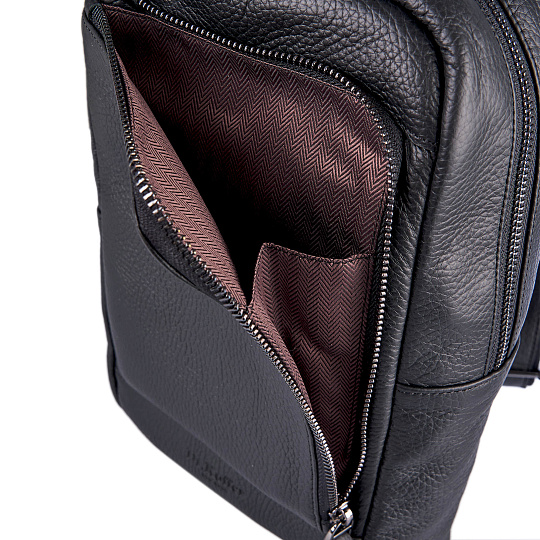 Рюкзак Dr. Koffer из натуральной кожи черный